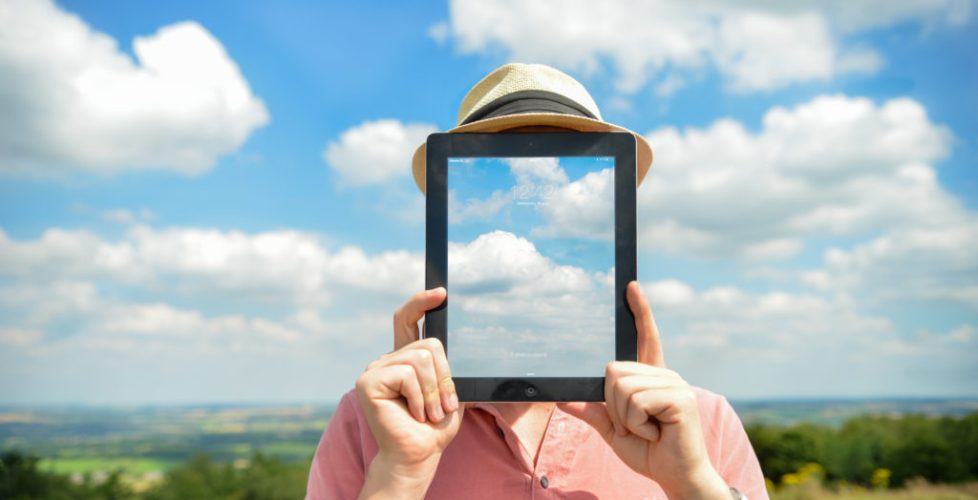 man-person-clouds-apple
